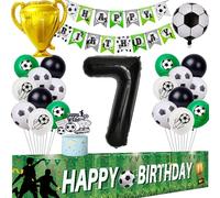 Ballon de Football 7 ans anniversaire Ballon 7 ans décoration fête Football Ballon 7 anniversaire garçon Ballon 7 ans Football 7 ans garçon Décoration d'anniversaire 7 ans fond Football
