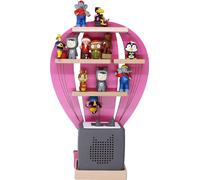 Ballon d'étagère pour enfants / Suspendu pour Tonie Box and Tonie Figures / Shelf / H. 48 x W. 30 x D. 19 / Wall Shelf Music Box and Figures Storage with Magnetic Inserts / Storage Shelf Wood Hot Air