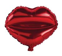 Ballon En Aluminium Bouche En Coeur, Rouge Classique, 46x51cm, 1 Pce.