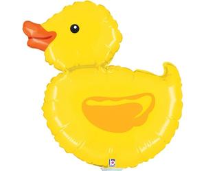 Ballon en aluminium « Canard jaune » pour baby shower, 35 cm