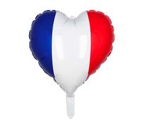 Ballon en aluminium Coeur France - Blanc
