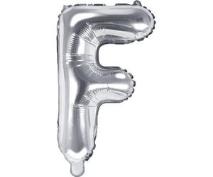 Ballon en aluminium lettre « F », 35 cm, argent (1 carton / 50 pièces)