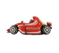 Ballon en aluminium motif voiture de course rouge, 110 x 52 cm, décoration de fête d'anniversaire