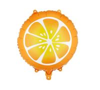 Ballon en aluminium orange - Ballon fruit orange, convient à l'hélium, décoration de fête d'été pour cocktail, anniversaire, fête de jardin, fête à la piscine et fête tropicale, 35 cm