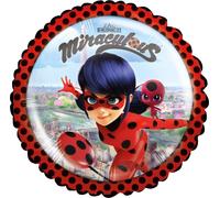 Ballon en feuille Ladybug article sous licence rouge-coloré 23cm - taille unique