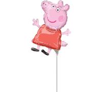 Ballon en plastique sur tige - motif - Peppa Pig 2