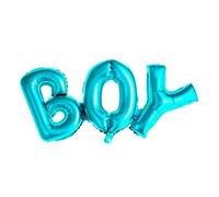 Ballon Foil Mylar Motif inscription "BOY" Bleu Couleur métallisée, 74 x 33 cm