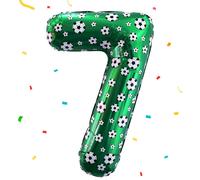 Ballon géant en forme du chiffre 7, de 40 pouces, pour la décoration d'une fête d'anniversaire sur le thème du football