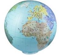 Globe gonflable XXL de 85 cm - Monde politique, en anglais (6 ans et +) | Calytoys