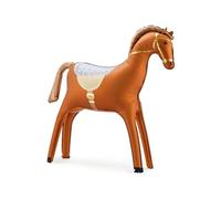 Ballon gonflable en forme de cheval debout - Taille XXL - Cadeau d'anniversaire pour fille et garçon - Décoration d'école d'équitation - Cheval marron - 95 cm