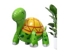 Ballon gonflable en forme de tortue - Flottant pour piscine de 25,98 pouces | Décoration d'animaux avec feuille 4D : design en feuille d'aluminium de 37 g avec finition vibrante qui garantit un