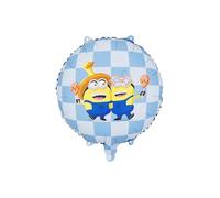 Ballon gonflable Pastille Minions, 35 x 35 cm, motif licence Minion, pour fête d'anniversaire d'enfant, décoration d'anniversaire réutilisable