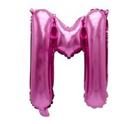 Ballon gonflable rose 40 cm Lettre M à gonfler à l'hélium