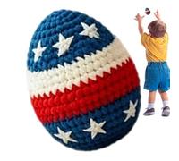 Ballon Hacky en Crochet patriotique portable coloré du 4 juillet