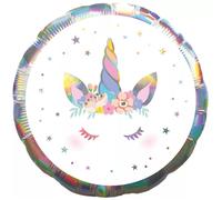 Ballon holographique en forme de licorne, 43 cm