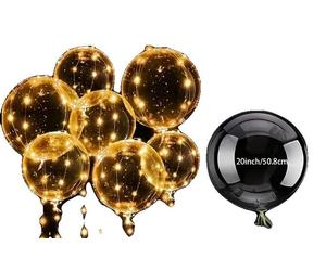 Ballon lumineux transparent, lot de 10, éclairage LED pour événements, jaune, lot de 10 pièces