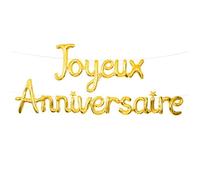 BALLON MÉTAL ANNIVERSAIRE 4.5M OR