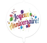 Ballon mylar alu - PTIT CLOWN - RE19014 - Joyeux Anniversaire - Multicolore - Ø 40 cm