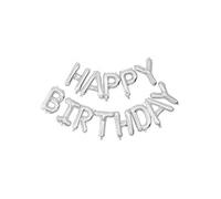 PartyPro Ballon Mylar Happy Birthday argent
