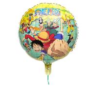 Ballon rond 43 cm One Piece - Jaune