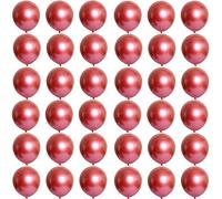 Ballon Rouge,36 Pièces 5 Pouces Ballons de Baudruche,Ballon Anniversaire,Ballons Rouge en Latex Métallique Helium Gonflable de Fete,Mariage,Baby Shower,Anniversaire Decoration pour Femmes Garçons