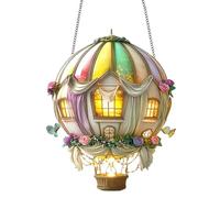 Ballon Solaire Lumineux Décorations D'Extérieur Pour Fenêtres | Lanternes Décoratives Lumineuses en 2 Dimensions pour Anniversaire Maman Jardin Cour Porche Fête Femmes Patio