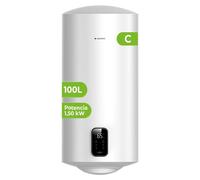 Ballon thermodynamique électrique de 100 litres, 1500 W, à fixer au mur, de couleur blanche