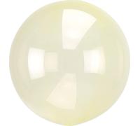 Ballon transparent jaune 45cm 1 pc.