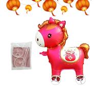 Ballons animaux - PVC 50 x 50 x 15 cm | Ballon cheval à roulettes, décoration extérieure pour célébration, affichage d'événements, dessin animé | Anniversaire, jardin, terrasse
