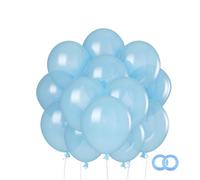 Ballons Anniversaire Bleu Ciel Perle, 110 Pièces Ballon Helium Bleu Ciel Perle, 12 Pouces Latex Ballons Bleu Ciel Perle Pour Décoration Fête, Baby Shower, Mariage