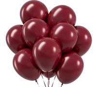 Ballons Anniversaire Bordeaux, 60 Pièces Helium Ballon Baudruche Rouge Vin | 12 Pouces Latex Ballons Gonflables Bordeaux,Mariage Anniversaire Thanksgiving Saint-Valentin Noël Diplôme Rouge Vin Fête Déco