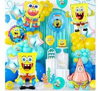 Ballons Anniversaire SpongeBob Décorations de ballons SpongeBob pour anniversaire