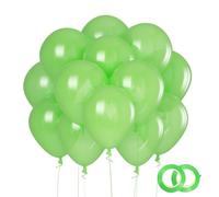 Ballons Anniversaire Vert Perle, 110 Pièces Ballon Helium Vert Perle, 12 Pouces Latex Ballons Pour Décoration Fête, Mariage, Jardin