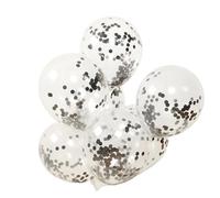 Ballons avec papier doré,Ballons à confettis dorés, Ballons confettis de 12 pouces en latex, 100 pièces de ballon de fête, Décoration de fête en ballon à paillettes multicolores avec papier doré pour