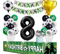 Ballons d'anniversaire Football 8 ans - thème football Décoration de fête
