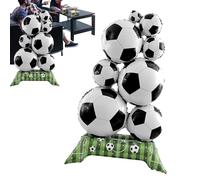 Ballons de football, articles de fête 3D autoportants - Grandes décorations scéniques avec ballons de football - Convient pour extérieur, jardin, cour, balcon, jeux quotidiens, stade, anniversaire