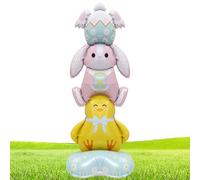 Ballons de lapin mignons - Papier aluminium autostables, stylish, pied lapin Pâques, décoration maison, école, extérieur | Multipurpose Outdoor Indoor Utility