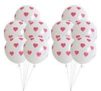 Ballons en forme de cœur - Ballons en aluminium - Coffret pour le 21e anniversaire - Aluminium - Modèle 1212 - Couleur 10 pièces - 29 - Fête des Mères
