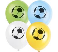 Ballons en latex - football - 5 pièces - 30 cm