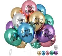 Ballons en métal colorés métalliques décoratifs pour fête d'anniversaire, décoration de chambre, décoration de maison, mariage, anniversaire, remise de diplôme