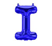 Ballons en plastique Lettres Bleues - 40/80/100 cm pour anniversaire Mariage Fête Décoration Joyeux Anniversaire JGA Cadeau Ballon de fin d'études Ballon géant ABI grand XXL petit Garçons 40 cm - I)