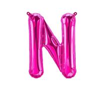 Ballons en plastique lettres roses - 40/80/100 cm pour anniversaire mariage fête décoration joyeux anniversaire JGA cadeau ballon de baudruche diplôme ballon géant ABI grand XXL fille (40 cm - N)