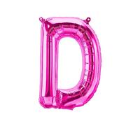 Ballons en plastique lettres roses - 40/80/100 cm pour anniversaire mariage fête décoration joyeux anniversaire JGA cadeau ballon de baudruche diplôme ballon géant ABI grand XXL fille (40 cm - D)