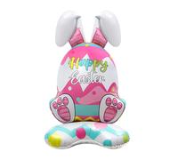 Ballons lapin de Pâques | Décor printanier en aluminium,Décorations de Pâques avec Lapin,Pour maison, école, ferme, jardin, extérieur, terrasse, parc, pelouse, fête,