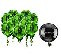 Ballons lumineux transparents, lot de 10, éclairage LED pour événements, vert, lot de 10 pièces