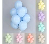Ballons Macaron en Latex de 5/12 pouces, Maca Candy Pastel, ballon à hélium coloré vert rose violet bleu pour fête d'anniversaire et de mariage Maca Pink