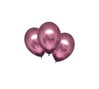 Amscan ballons métalliques 27,5 cm latex rose 6 pièces Roze