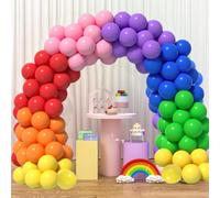 Ballons Multicolore,84 Ballons Guirlande Arc-en-Ciel,18 12 10 5 pouce Couleurs Assorties Arche Ballon Anniversaire, Kit Arche Ballon pour Anniversaire Decoration Mariage Baby Shower Bapteme
