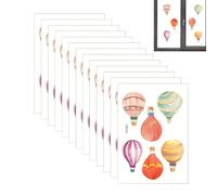 Balloon Decor - 12 Pcs Wall Sticker Decal, Coffee Shop Nursery Art | Removable Door Decals for Renters Home Office Classroom Daycare Nursery Bedroom Living Room Apartment Coffee Shop