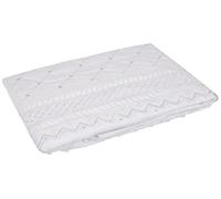 Balmoral Lot de 2 taies d'oreiller de Luxe en Percale brodées, Blanc, 75 x 50 x 0.5 cm